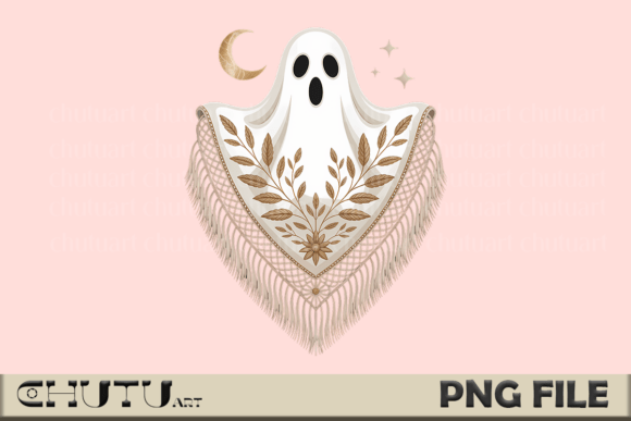 Download Boho Ghost PNG - Floral Halloween Art - Png Collection