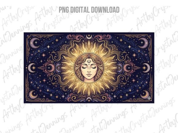 Download Boho Celestial Moon and Sun PNG - Png Collection