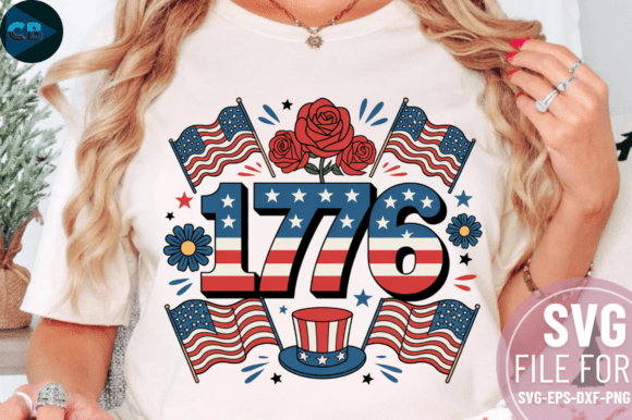 Download Patriot Bloom 1776 PNG Design - Png Collection