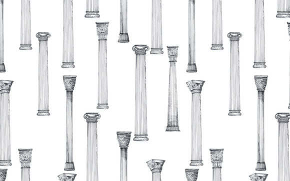 Download Ink Seamless Patterns with Columns - Pattern Collection