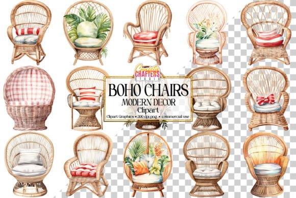 Download Boho Chic Chair Decor PNG Clipart Set - Png Collection