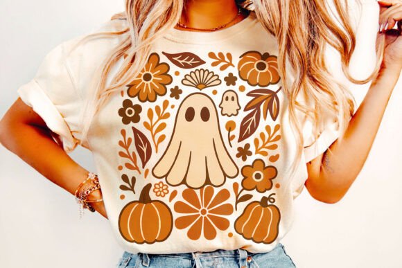 Download Floral Boho Ghost Png, Halloween Png - Png Collection