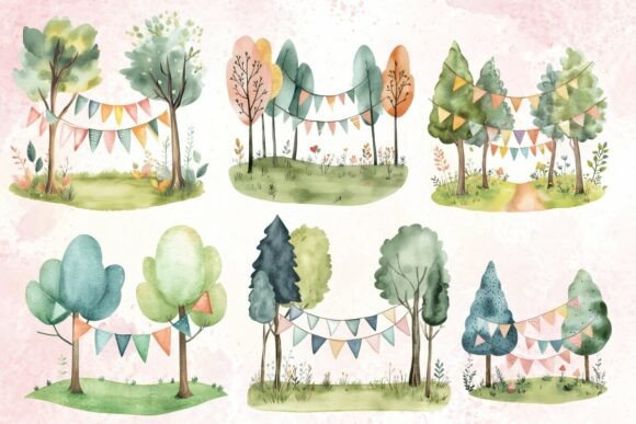 Download Boho Party Tree Clipart PNG - Png Collection