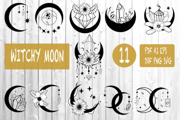 Download Moon Boho Celestial SVG PNG Bundle - Png Collection