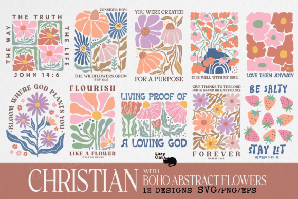 Download Christian Boho Flowers SVG PNG Bundle - Png Collection