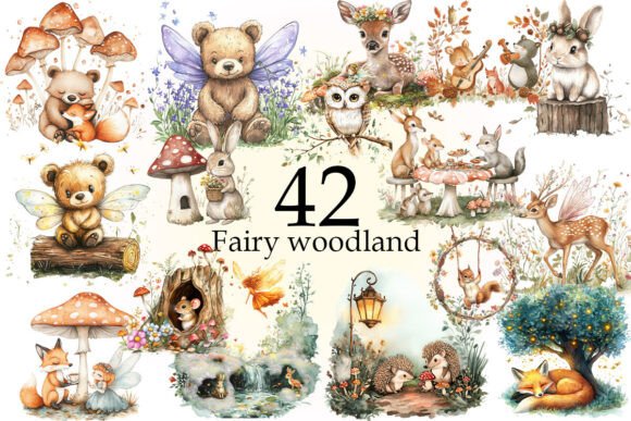 Download Sweet Forest Friends, Fairy Woodland Png - Png Collection