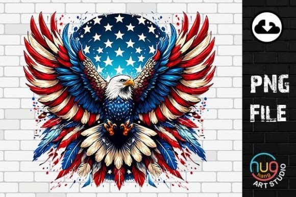 Download Patriotic Eagle USA Flag 4th of July PNG - Png Collection