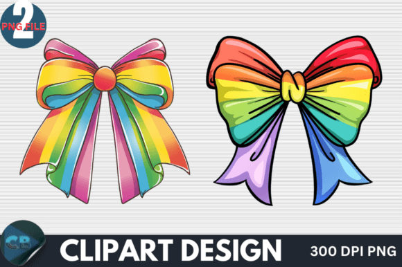Download Colorful Rainbow Bow Clipart PNG - Png Collection