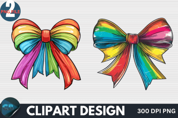 Download Colorful Rainbow Bow Clipart PNG - Png Collection
