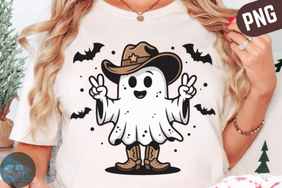 Download Cowboy Ghost Peace Sign PNG, Spooky PNG - Png Collection