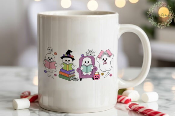 Download Cute Spooky Ghosts Reading PNG Clipart - Png Collection