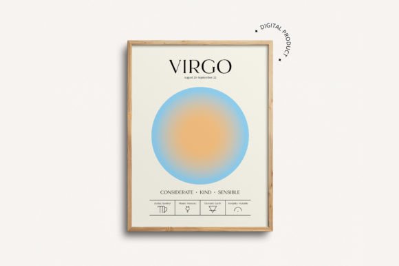 Download Virgo Zodiac Printable Wall Art - Printable wall Collection