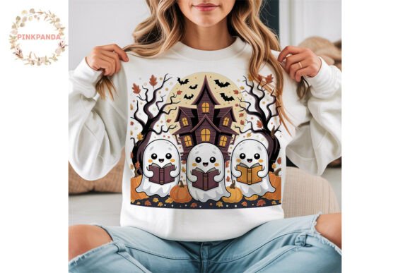 Download Reading Ghosts Halloween PNG Clipart - Png Collection