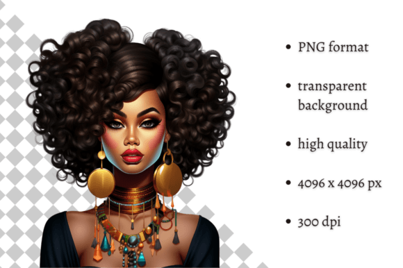 Download African American Ethnic Party Girl PNG - Png Collection