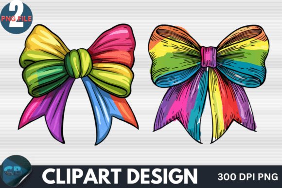 Download Colorful Rainbow Bow Clipart PNG - Png Collection