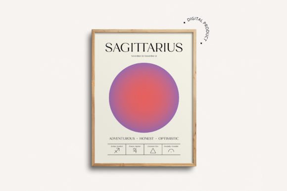 Download Sagittarius Zodiac Printable Wall Art - Printable wall Collection