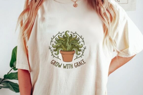 Download Potted Plant Grow with Grace Quote Png - Png Collection