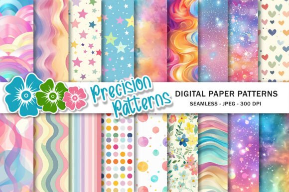 Download Pastel Rainbow Digital Paper - Pastel Collection