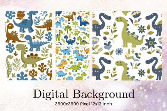 Download Dinosaur Pattern Background Wallpaper - Pattern Collection
