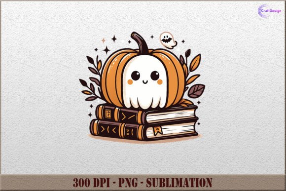 Download Cute Ghost Bookish PNG Halloween Clipart - Png Collection