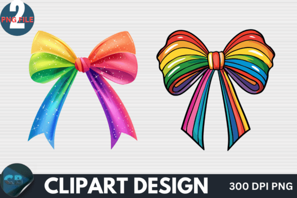 Download Colorful Rainbow Bow Clipart PNG - Png Collection