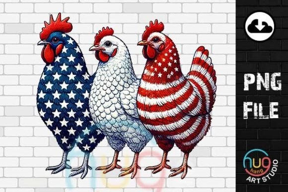 Download Patriotic USA Chicken PNG, 4th of July - Png Collection