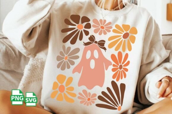 Download Boho Ghost PNG, Pink Leopard Halloween - Png Collection