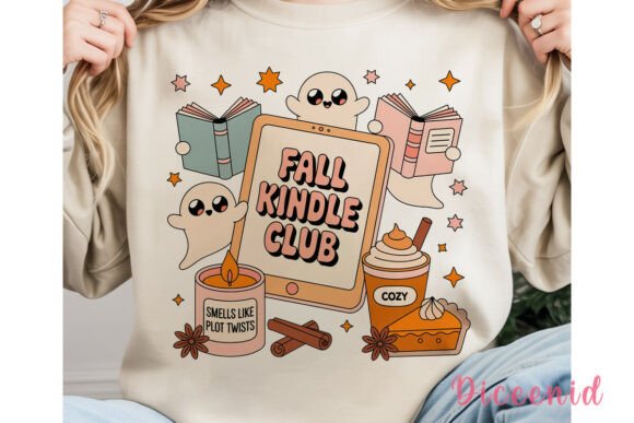 Download Cozy Autumn Reading Ghosts PNG Clipart - Png Collection