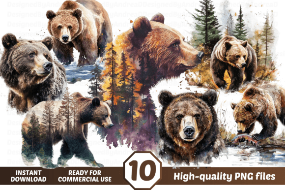 Download Bear in Forest Clipart, Grizzly PNG - Png Collection