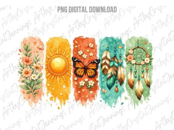 Download Boho Butterfly Paint Brushstroke PNG - Png Collection