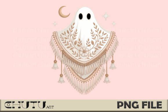 Download Elegant Boho Ghost PNG - Fall Spirit Art - Png Collection