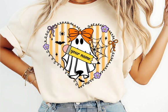 Download Preppy Halloween Teacher Ghost PNG - Png Collection