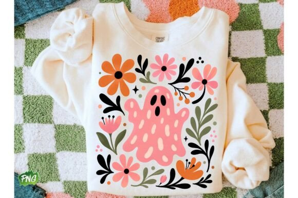 Download Boho Ghost PNG, Pink Leopard Halloween - Png Collection
