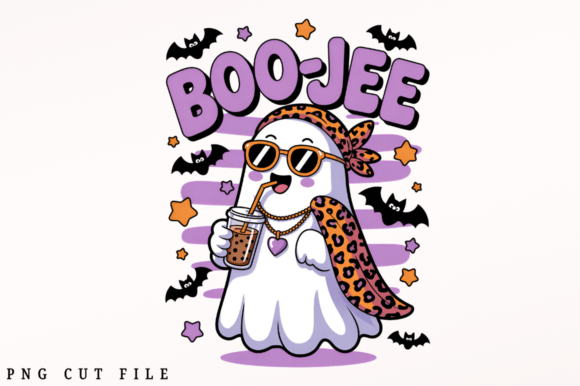 Download Cute Halloween Boo-Jee Glam Ghost PNG De - Png Collection