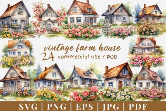 Download 24 Farm House Vector, SVG, PNG 975 - Png Collection