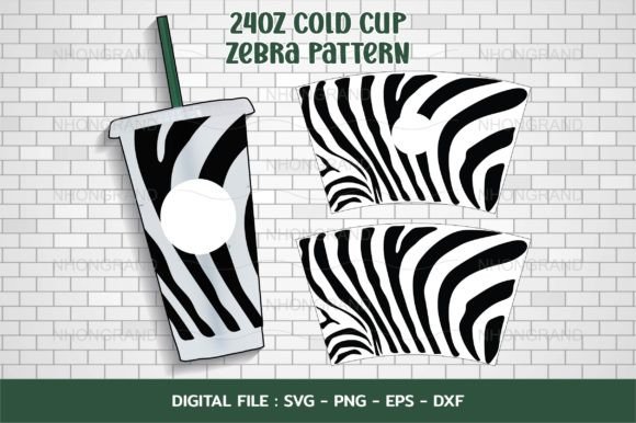 Download Zebra Pattern Freeform Svg, 24oz Cold - Pattern Collection